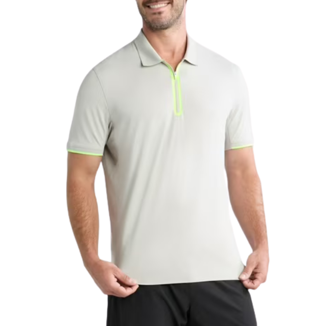 Athletic Works Men's Modern Tennis Polo Shirt (4 Colors)
