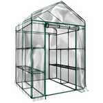 Home-Complete Walk in Greenhouse with 8 Sturdy Shelves and PVC Cover