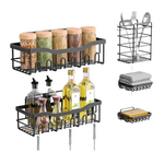 5-Piece EUDELE Rustproof Stainless Steel Hanging Shower Caddy Set