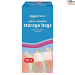 Amazon Basics Reclosable Gallon Food Storage Bags (120 Count)