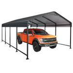 Easyhawk 12ft x 20ft Heavy Duty Galvanized Steel Carport