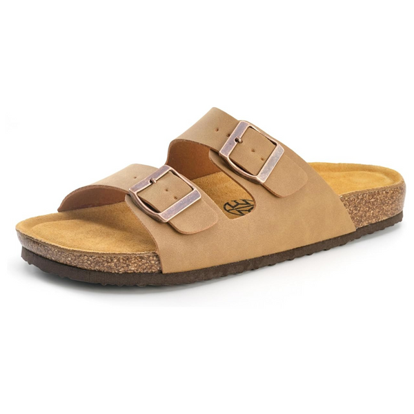 Women's Adjustable Double-Buckle Smooth Sandals (Various)