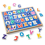 Melissa & Doug 24-Piece Ms. Rachel Wooden Phonics Alphabet Sound Puzzle