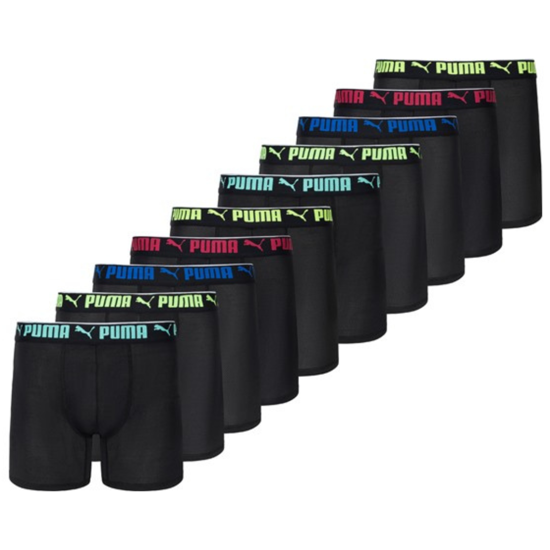 10-Pack PUMA Men's Sport Mesh Boxer Briefs