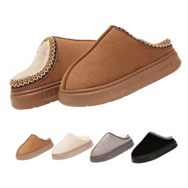 Beranmey Unisex Cozy Platform Fuzzy Slippers (Various Colors)