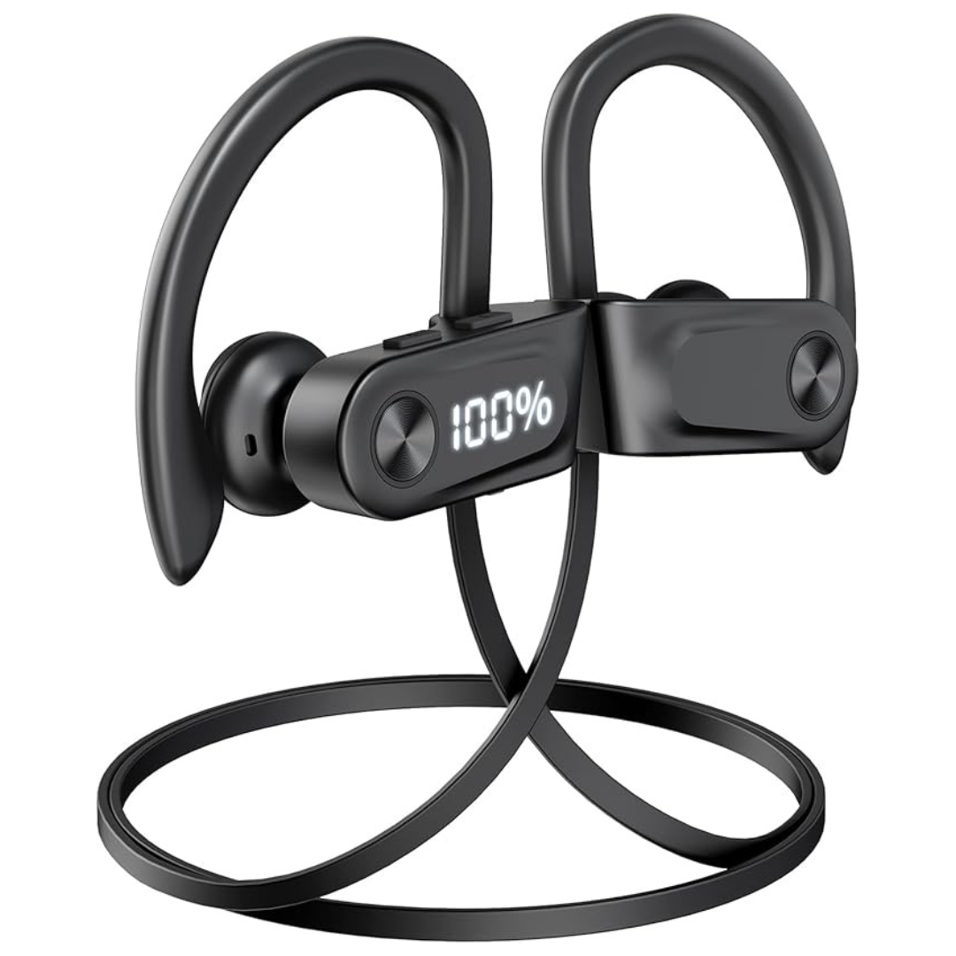 IPX7 Waterproof Wireless Deep Bass Stereo Sound Headphones