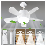 Screw in Socket Ceiling Fans With Lights And Remote App