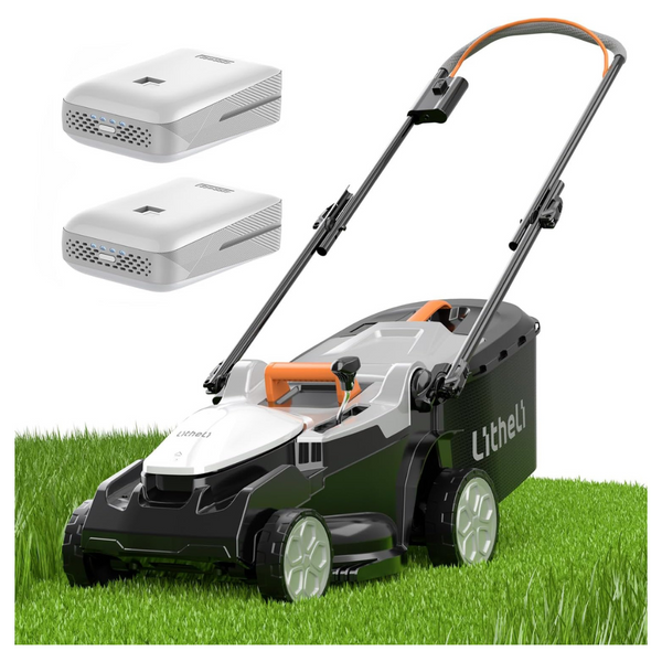 Litheli 40V 16" Cordless Electric Lawn Mower With Batteries