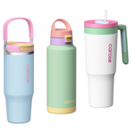 3-Pack Insulated Stainless Steel Water Bottles (32/32/40 Oz)