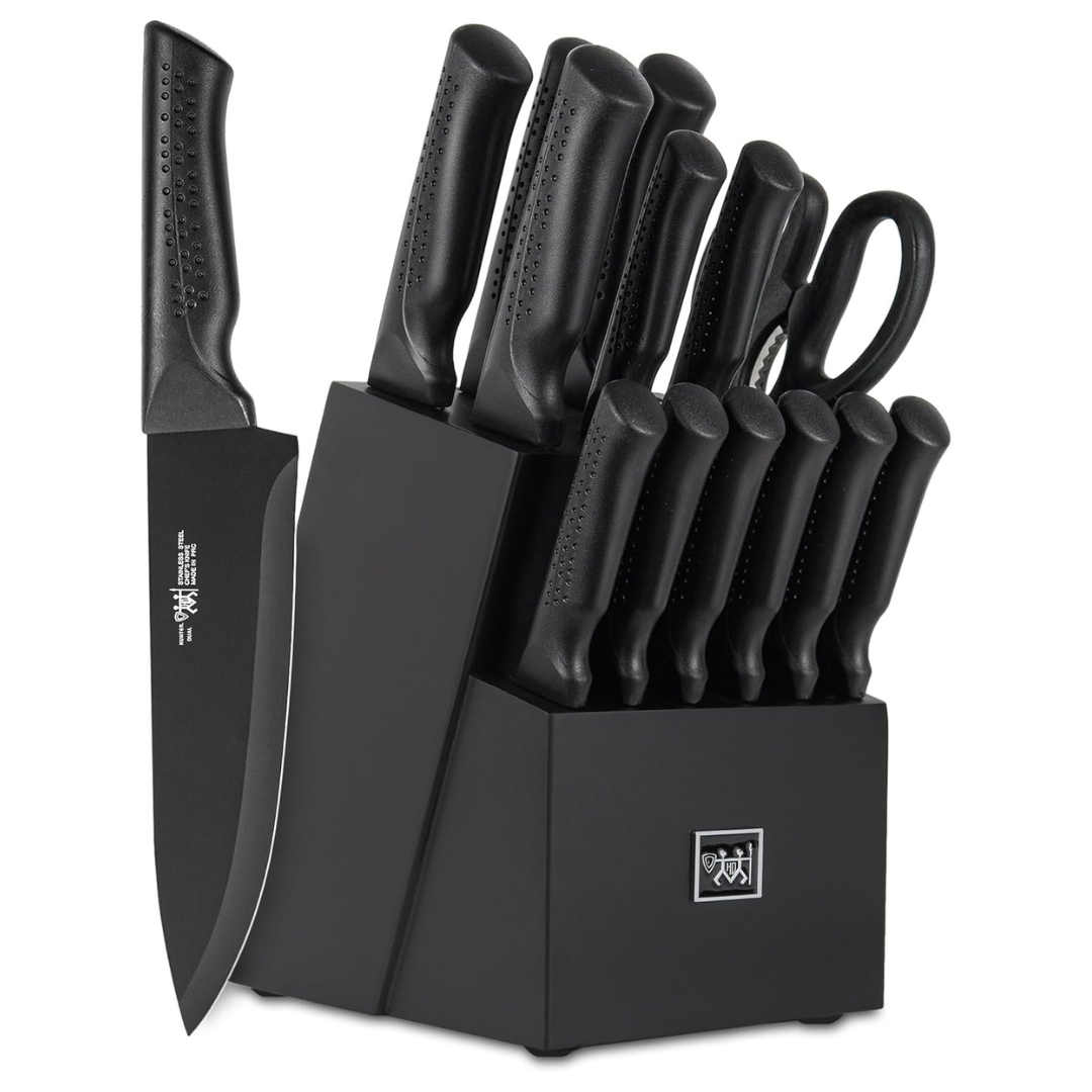 15-Piece Hundop High Carbon Stainless Steel Knife Set