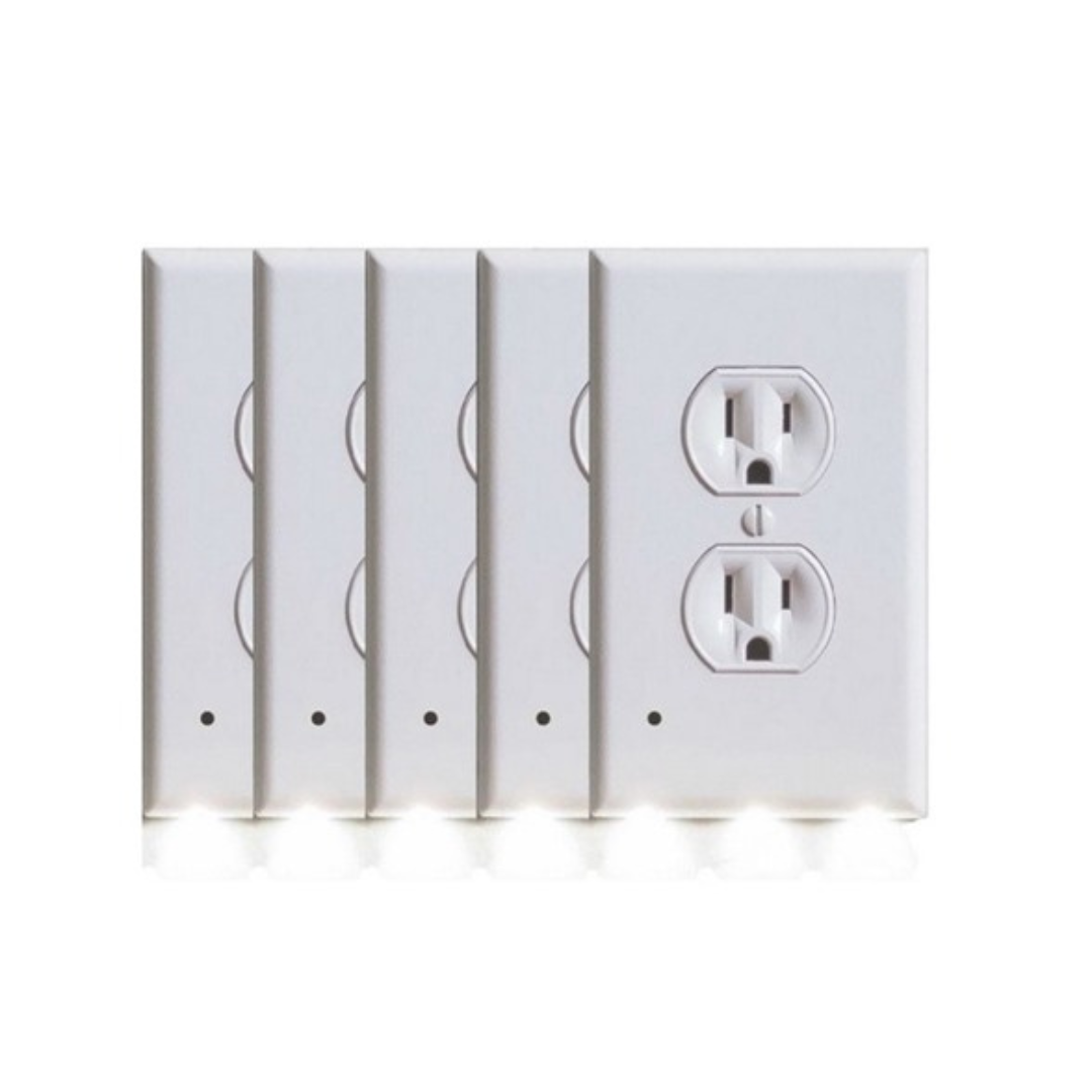 5-Pack Marquee Home Outlet Covers With LED Night Lights