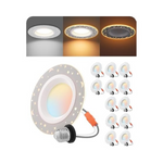 12-Pack Edishine 4" LED 700LM LED Ceiling Lights