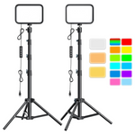 2-Pack UBeesize RGB Photography Studio Lights With Tripod Stand