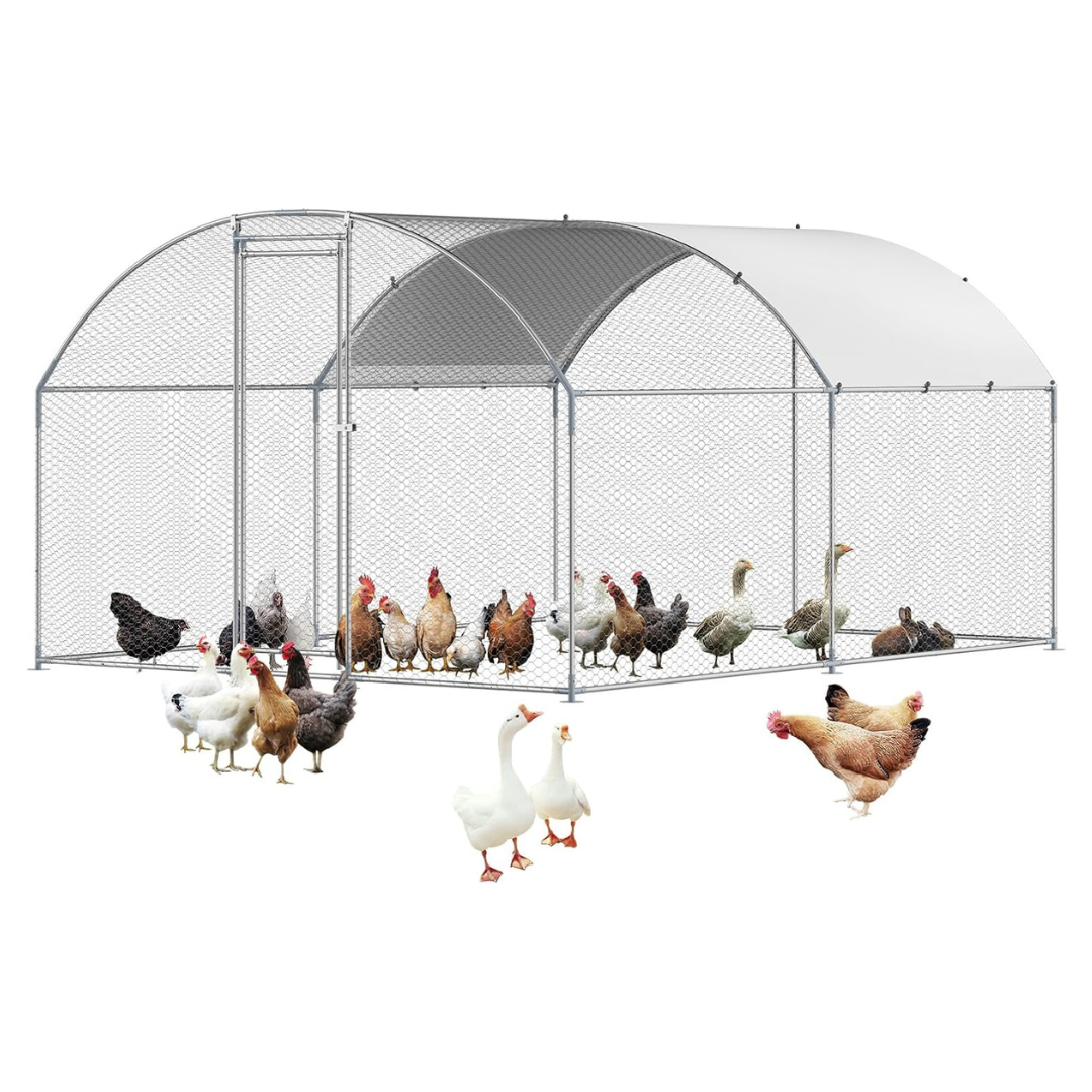 13.1 x 9.8 x 6.5ft VEVOR Metal Walkin Chicken Coop