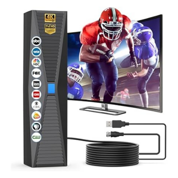 2025 Indoor Outdoor TV Antenna 1000+ Mile Range HD 4K