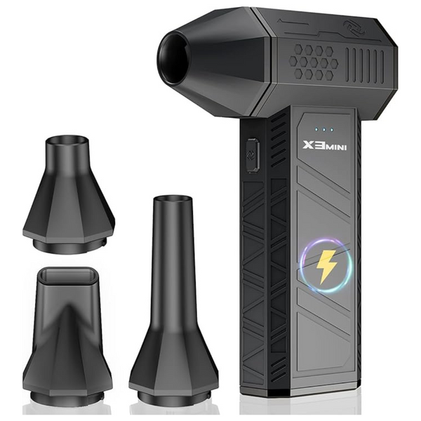 Konpayde 180,000 RPM 3-Speed Cordless Electric Air Duster w/ 4 Nozzles