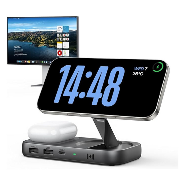 USB C Hub with Wireless Charging for MacBook