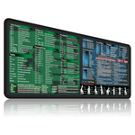 XXL Secret Corner 35.4" x 15.7" Excel & Word Cheat Sheet Mousepad