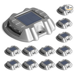 12-Pack LED Solar Powered Driveway Light