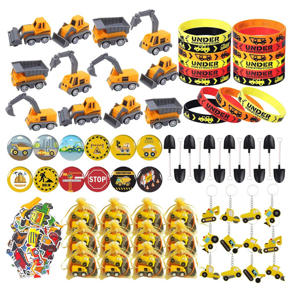 122-Piece Construction Party Favors