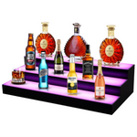FAHKNS 3-Tier 24" LED Lighted Liquor Bottle Display