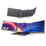 14" 1080P IPS Triple Screen Monitor Extender With Speaker