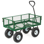 Gorilla Carts Steel Utility Garden Cart W/ Removable Sides (400lbs Cap)