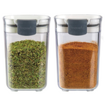 2-Pack ProKeeper 5oz Seasoning & Spice Airtight Storage Containers (Clear)