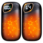 2-Pack Rechargeable Hand Warmers With Temp Display