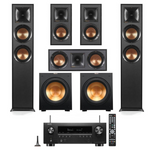 Klipsch: 2x R-625FA + 2x R-41M + R-52C + 2x R-12SW + Denon AVR-S970H Receiver