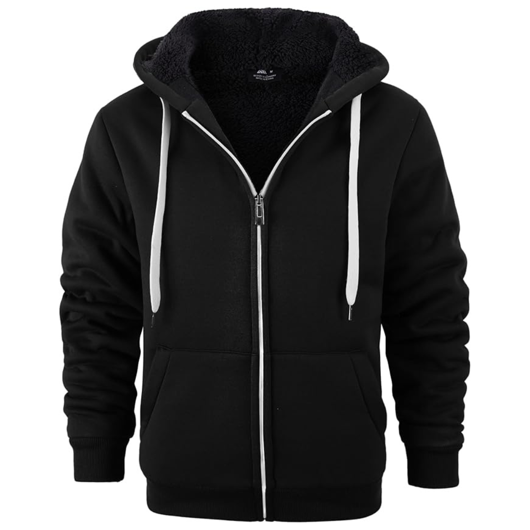 Men's Zip Up Winter Fleece Hoodies Jackets