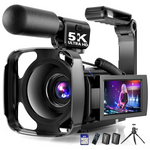 Bregoo X70 5K UHD 64MP 16X Zoom Video Camera Camcorder W/ 3" Screen