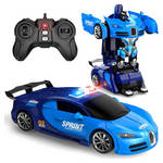 Remote Control Transforming One-Click Robot Car Toy
