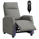 PU Leather Recliner Chair With Massage & Heat