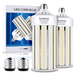 2-Pack FanNicoo 1200W E26/E39 Base LED Light Bulb