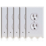 5-Pack Marquee Home Outlet Covers With LED Night Lights