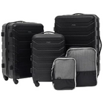 5-Piece Wrangler Miami Luggage & Packing Cubes Set (Black)