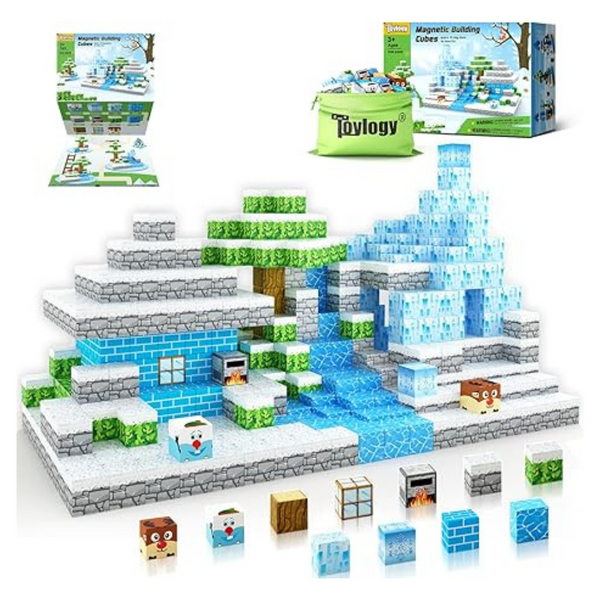 Magnetic Blocks Ice Edition Princess Castle STEM Toys