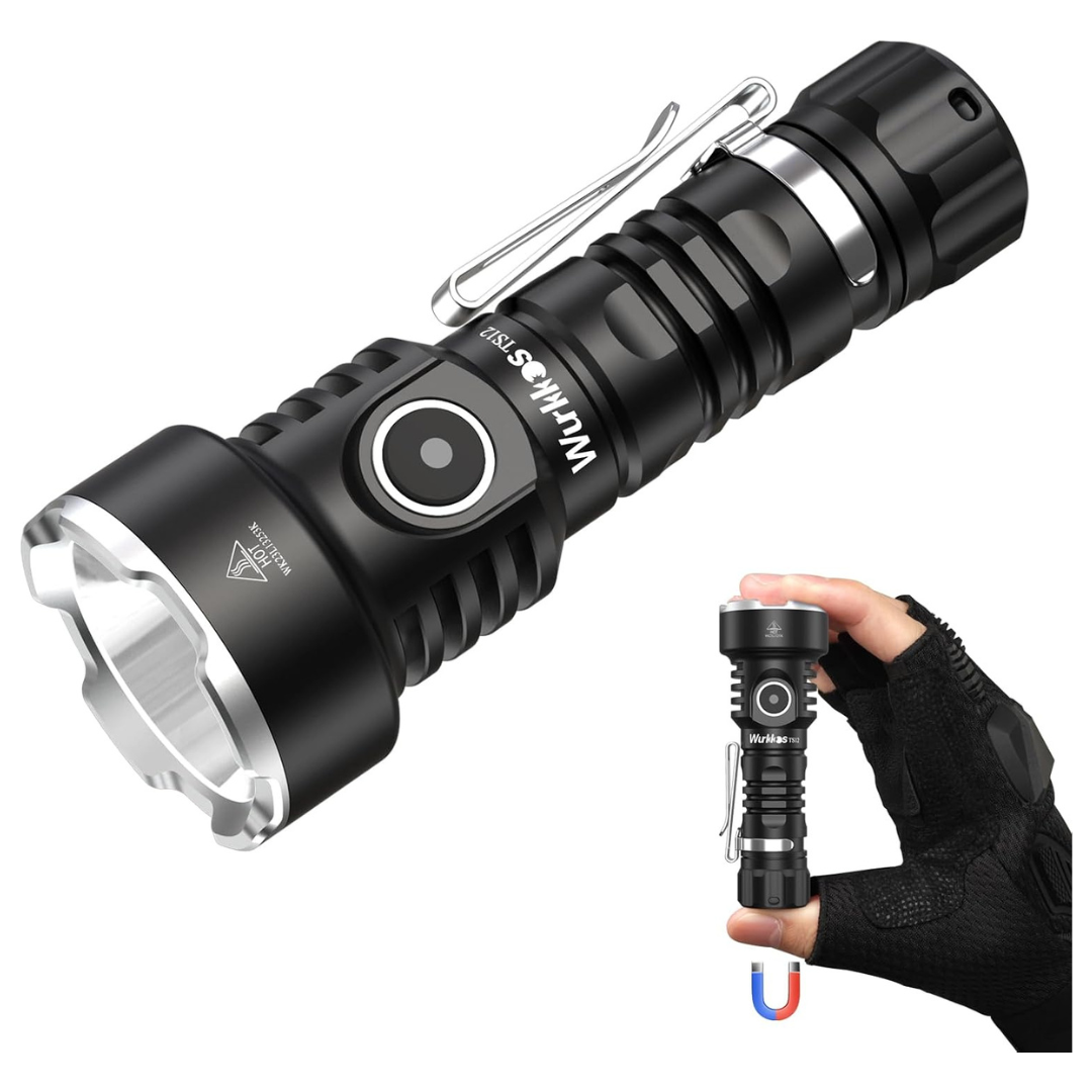 Wurkkos TS12 1350 Lumens Mini Rechargeable LED Flashlight
