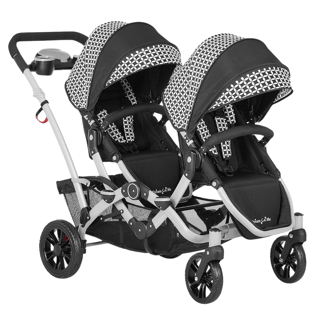 Dream On Me Track Tandem Double Umbrella Stroller