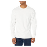 2-Pack Hanes Men's Ultra Cotton Long Sleeve T-Shirts (White)