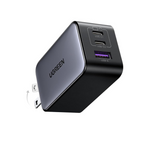 65W Ugreen Nexode GaN 3-Port USB-C & USB-A Foldable Charger