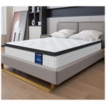 G LAXIA 12" White Full Spring Mattress With Gel Memory Foam