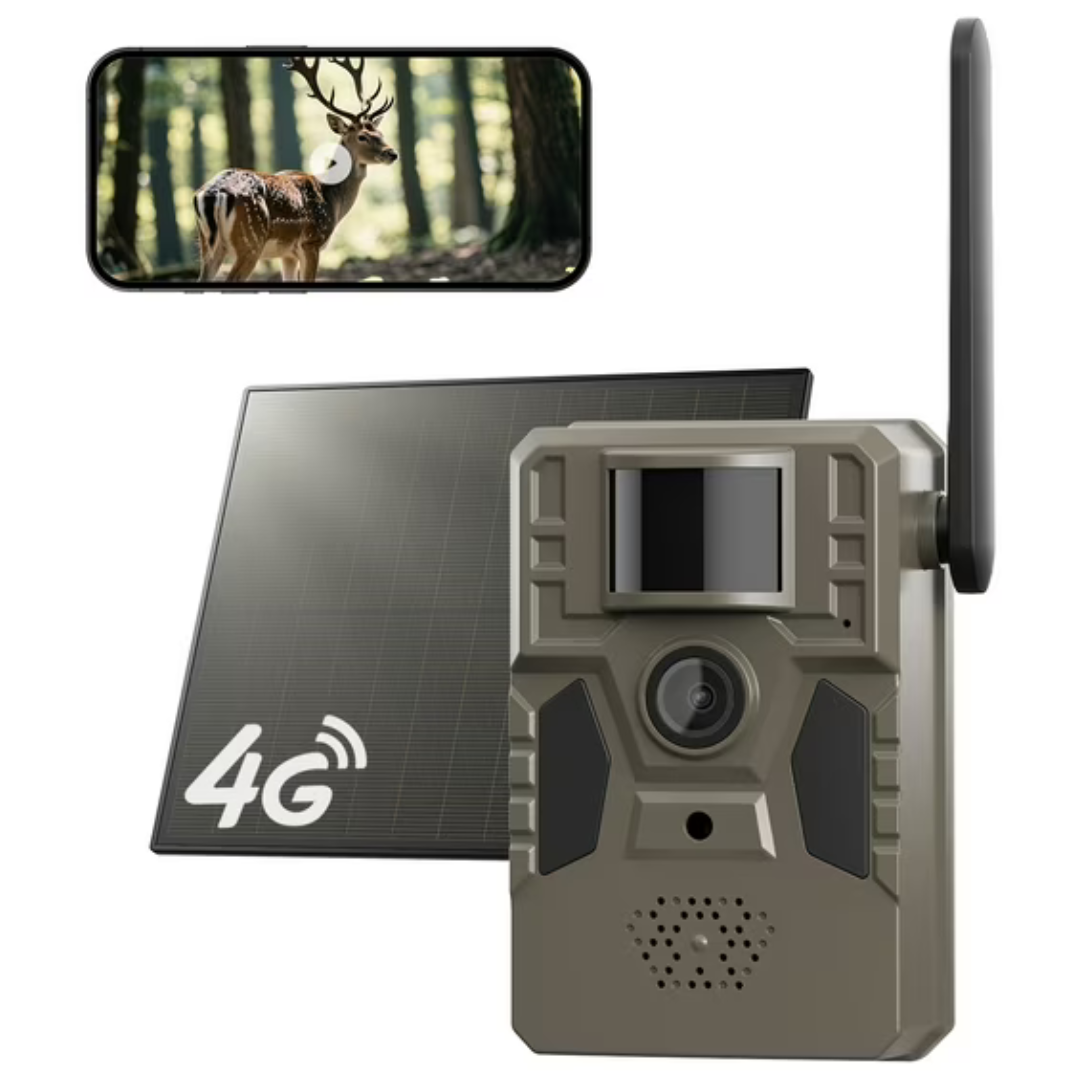 Conico Solar 4G LTE Cellular Trail Camera W/ Motion Activated & Night Vision