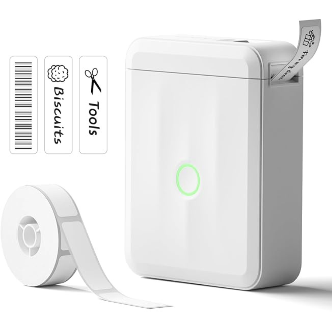 Niimbot D110 Bluetooth Rechargeable Mini Label Printer w/Labels