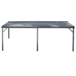 12ft x 20ft Wall Mounted Gazebo with Sloping Roof, Drainage System