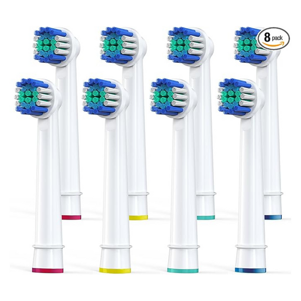 8-Pack Replacement Toothbrush Heads Compatible with Oral-B Braun