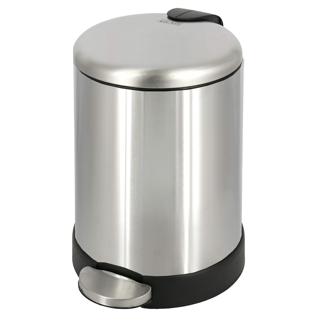 Glad 1.2 Gallon Step Trash Can