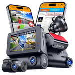 ROVE R3 Dash Cam Front And Rear With Cabin, 3" IPS Touch Screen