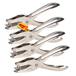 4-Pack Heavy Duty Metal Single Hole Paper Puncher